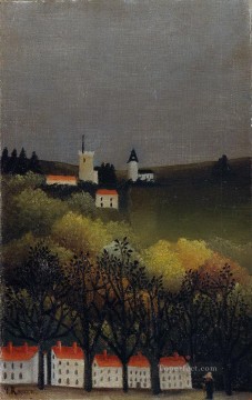 landscape 1886 Henri Rousseau Post Impressionism Naive Primitivism Oil Paintings